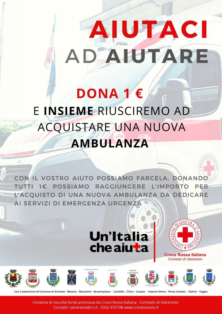 Locandina AMBULANZA CRI VALCERESIO