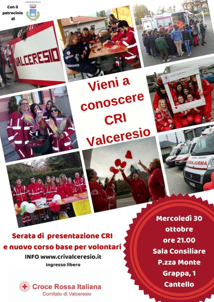 Locandina CRI Cantello - 30 ottobre